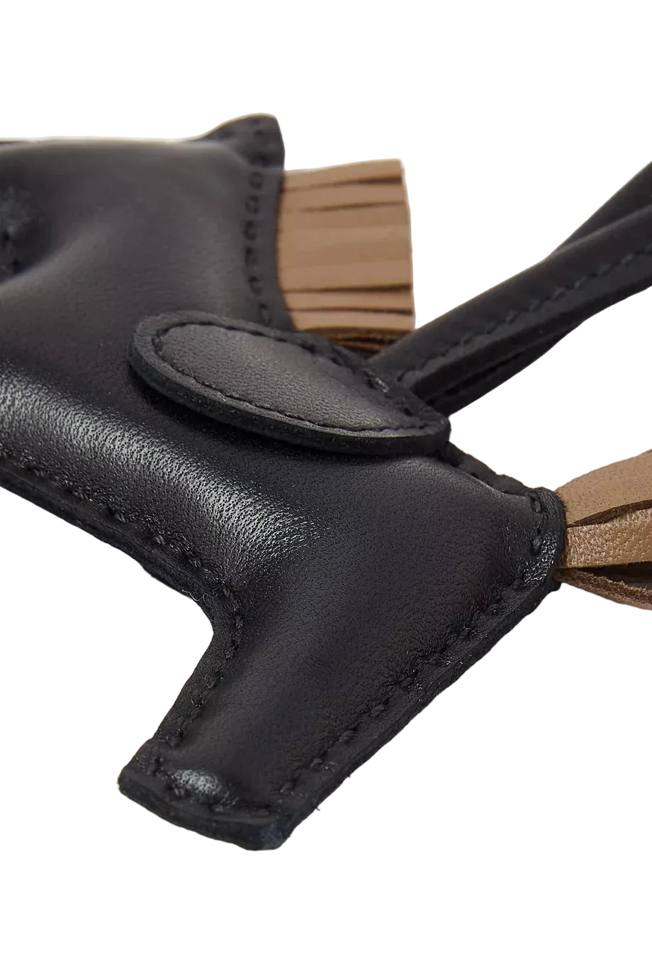 Hermès Rodeo PM Charm - Noir/Étoupe/Noir