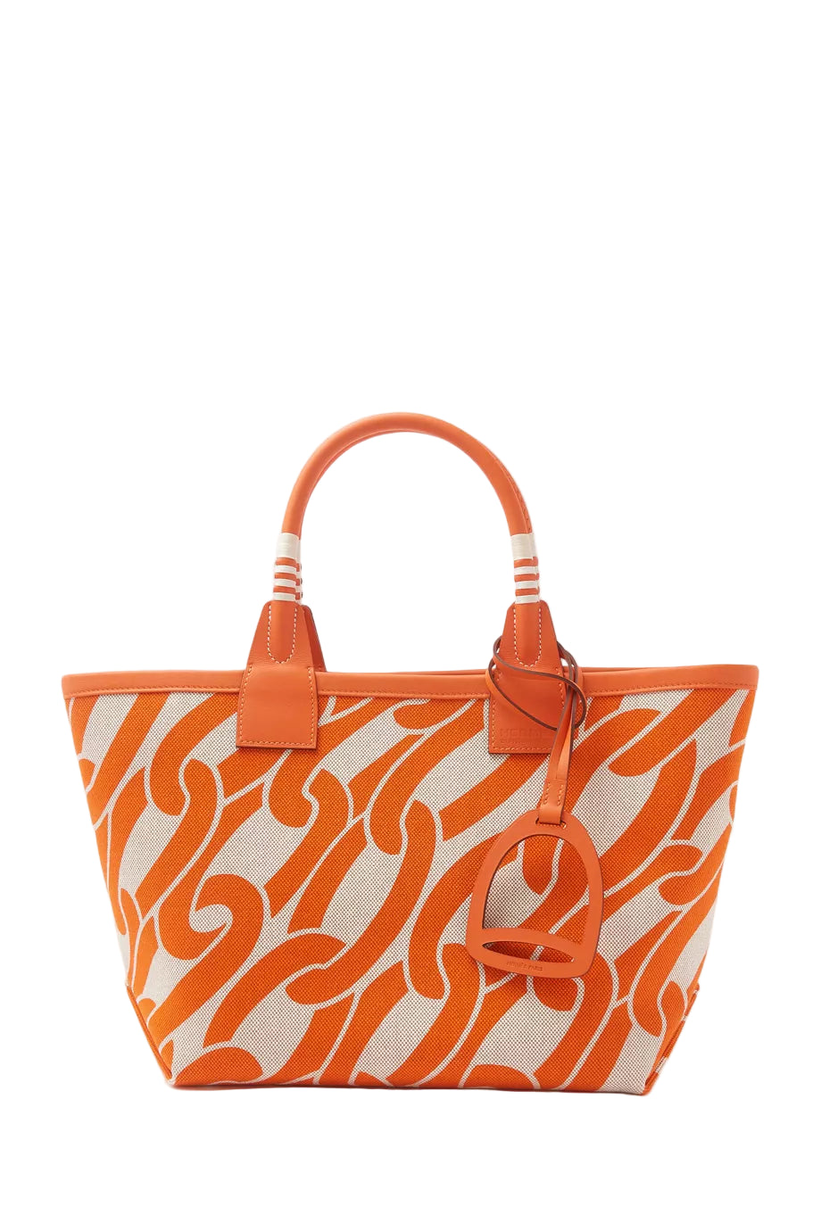 Hermès Steeple 25 Bag - Swift Toile Canvas Maillons & Co