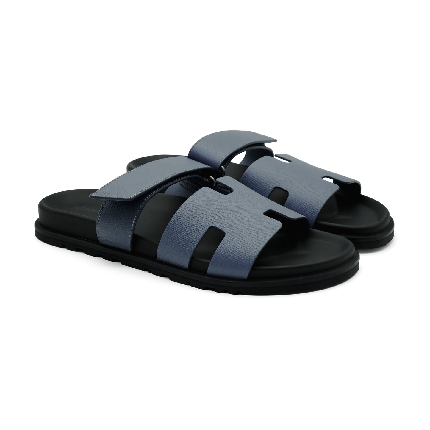 Hermès Chypre Sandal - Epsom Blue Grignon