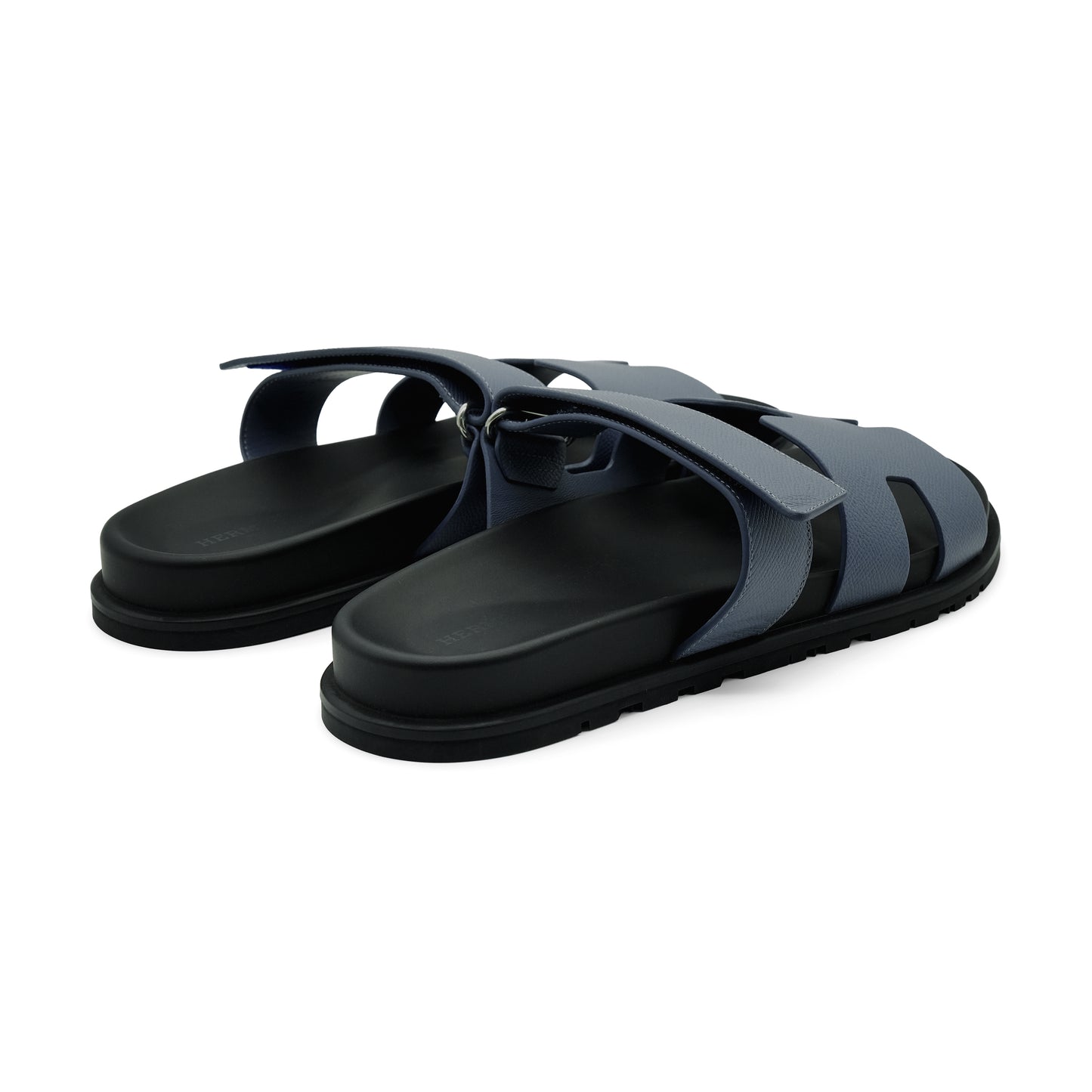 Hermès Chypre Sandal - Epsom Blue Grignon