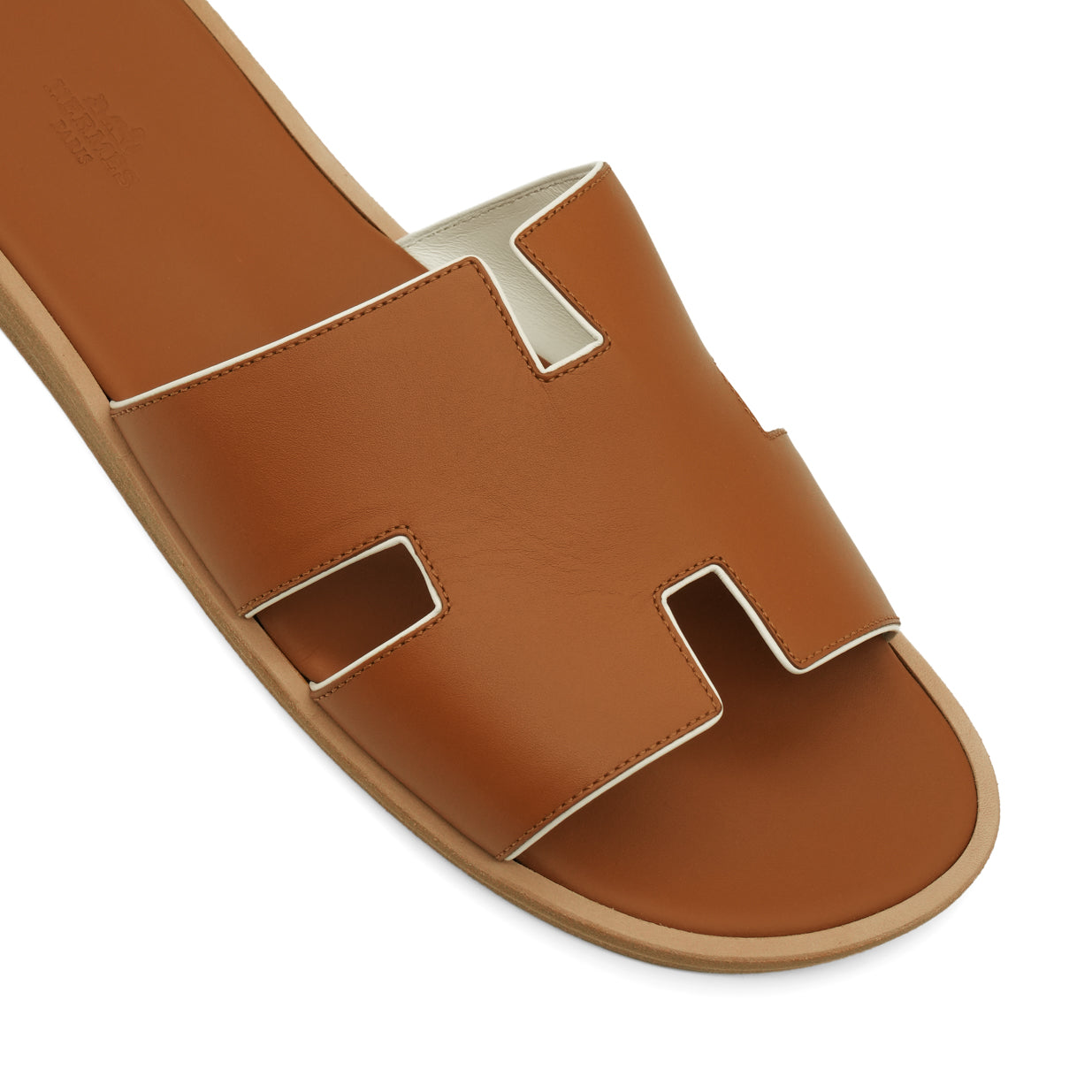 Hermès Izmir Sandal - Naturel/Blanc (45)