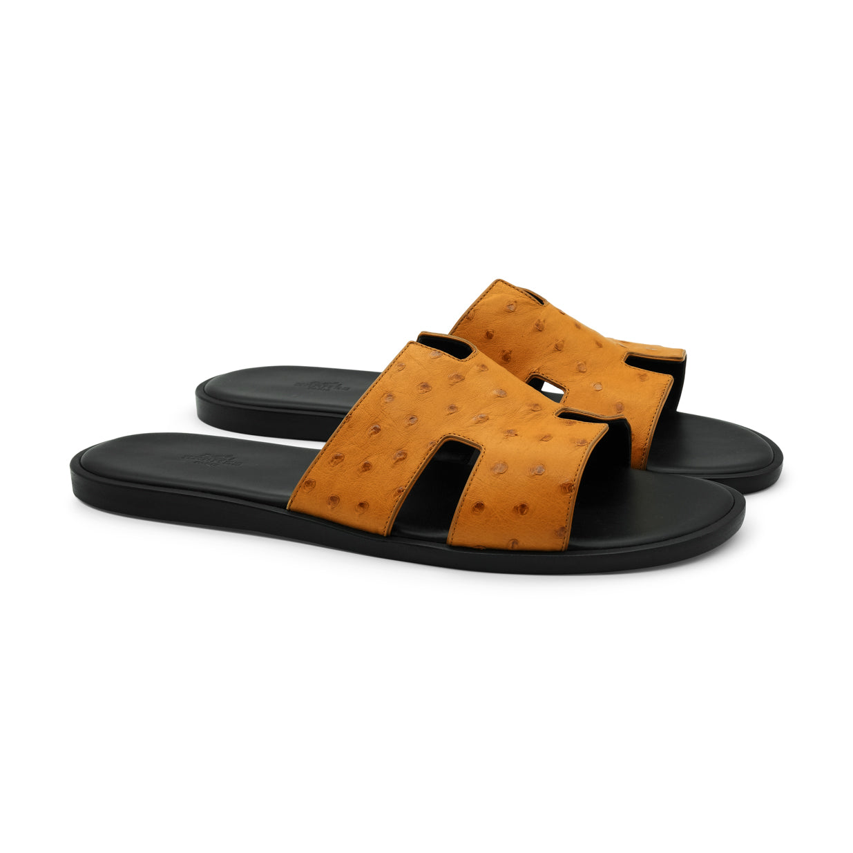 Hermès Izmir Sandal - Orange/Ostrich (46)