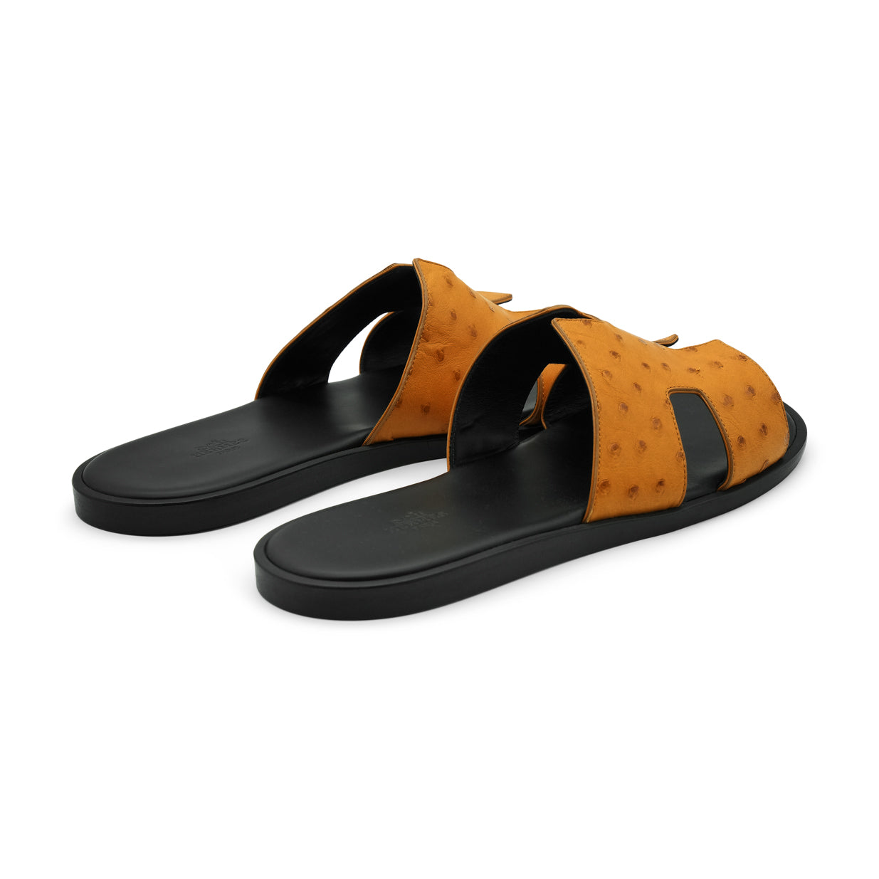Hermès Izmir Sandal - Orange/Ostrich (46)
