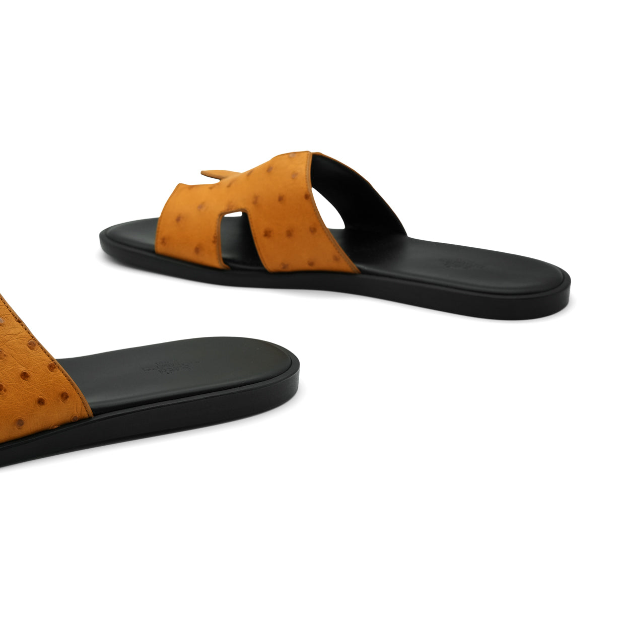 Hermès Izmir Sandal - Orange/Ostrich (46)