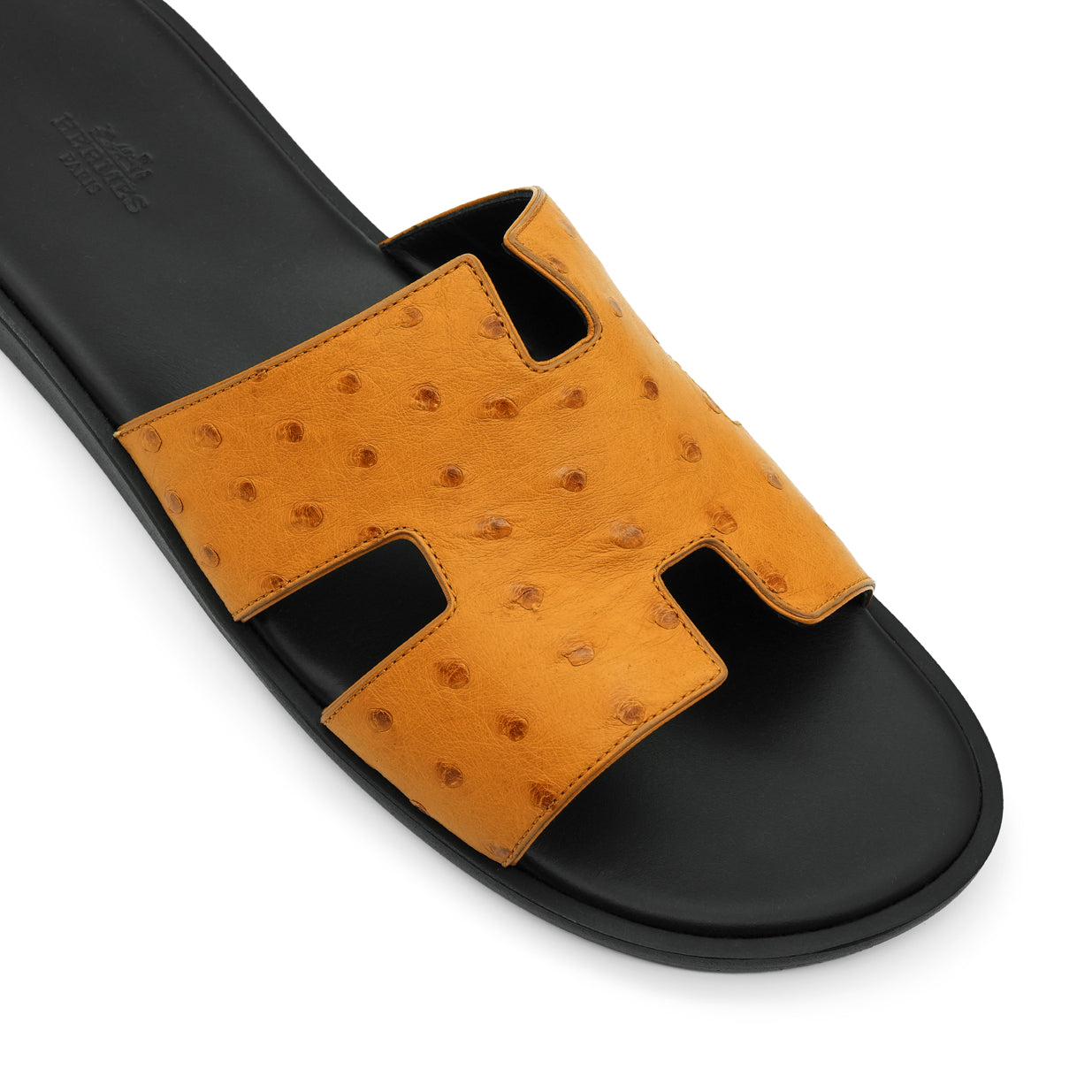 Hermès Izmir Sandal - Orange/Ostrich (46)