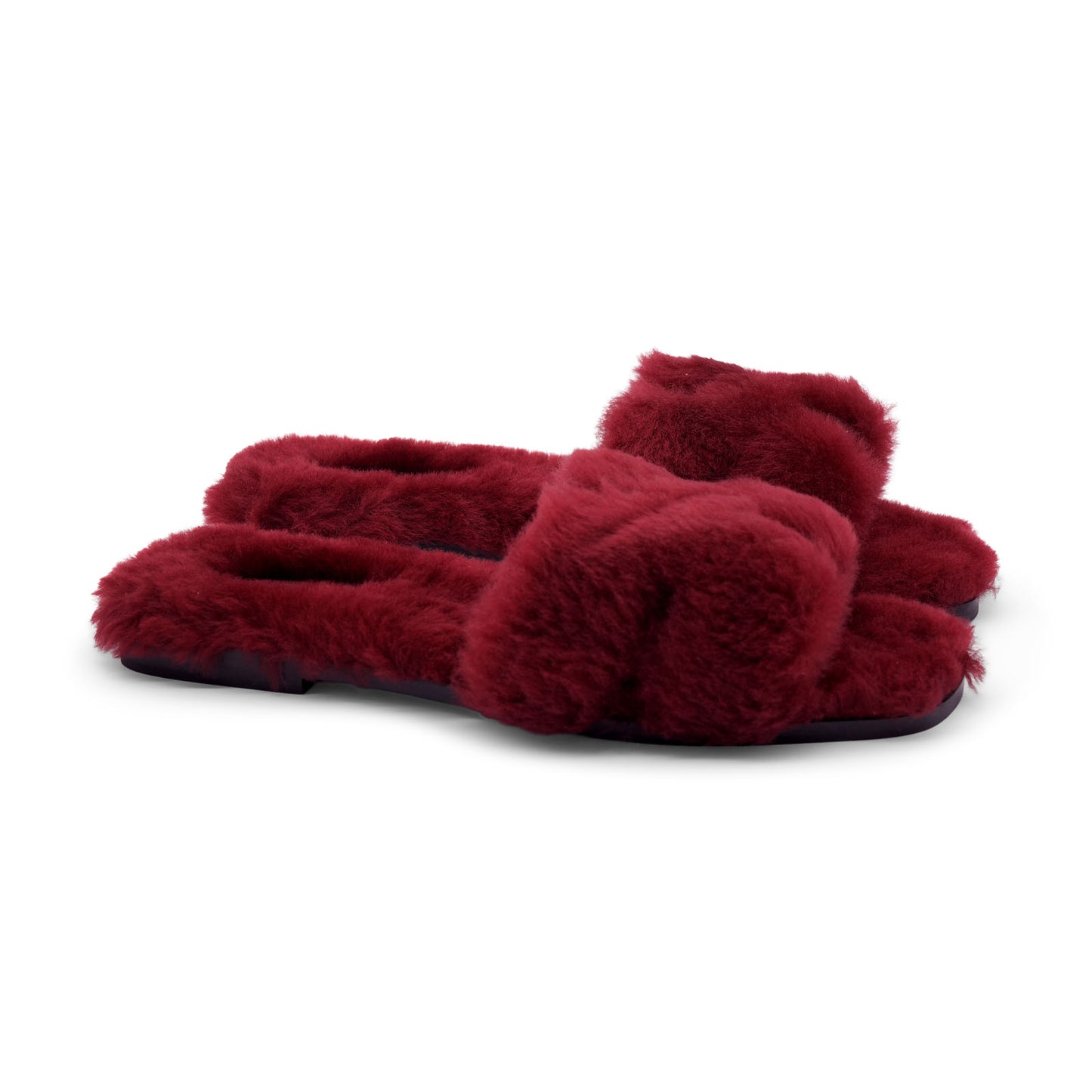 Hermès Oran Sandal - Rouge H/Shearling (39.5)