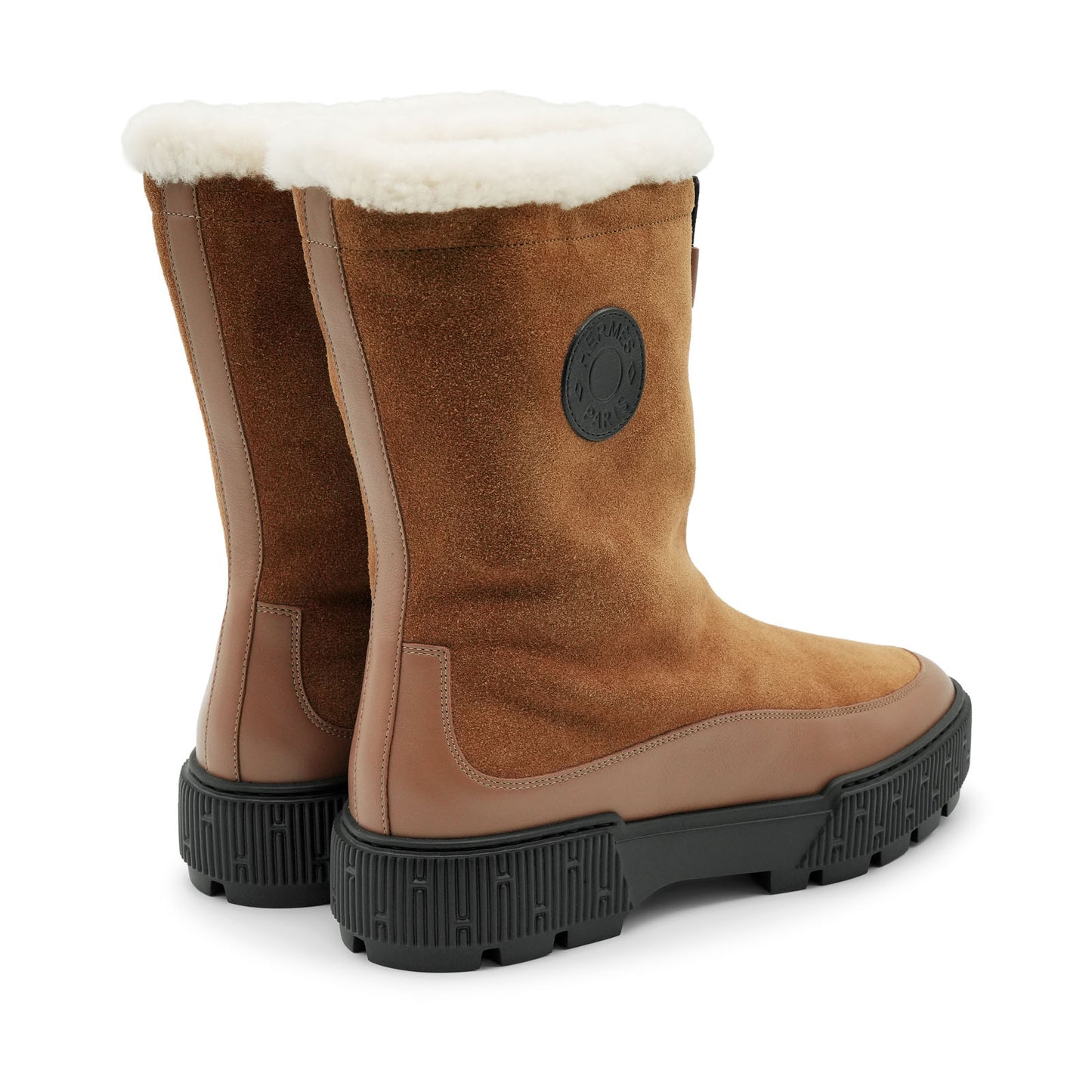 Hermès Journey Ankle Boot - Brun Fumé/Écru (39.5)