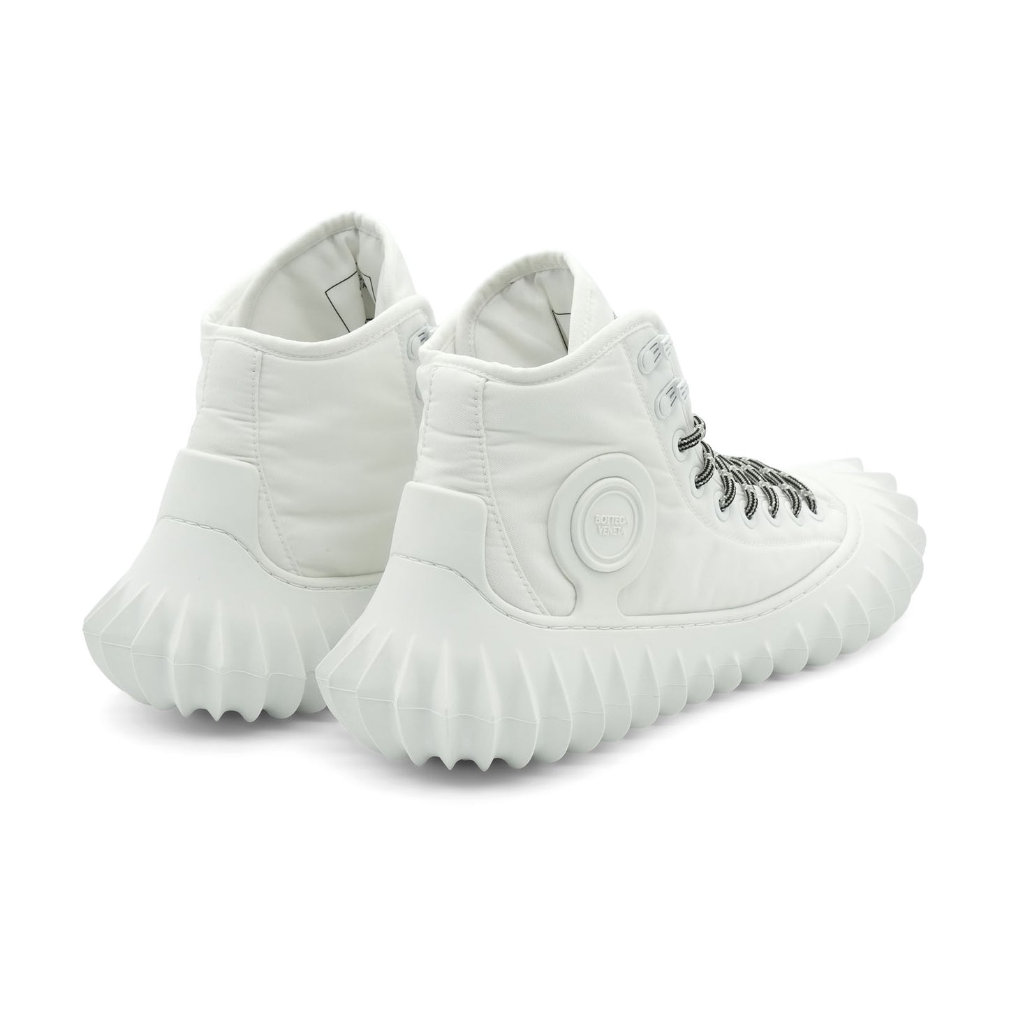 Bottega Veneta Denver Optic White High Top Sneakers (44)