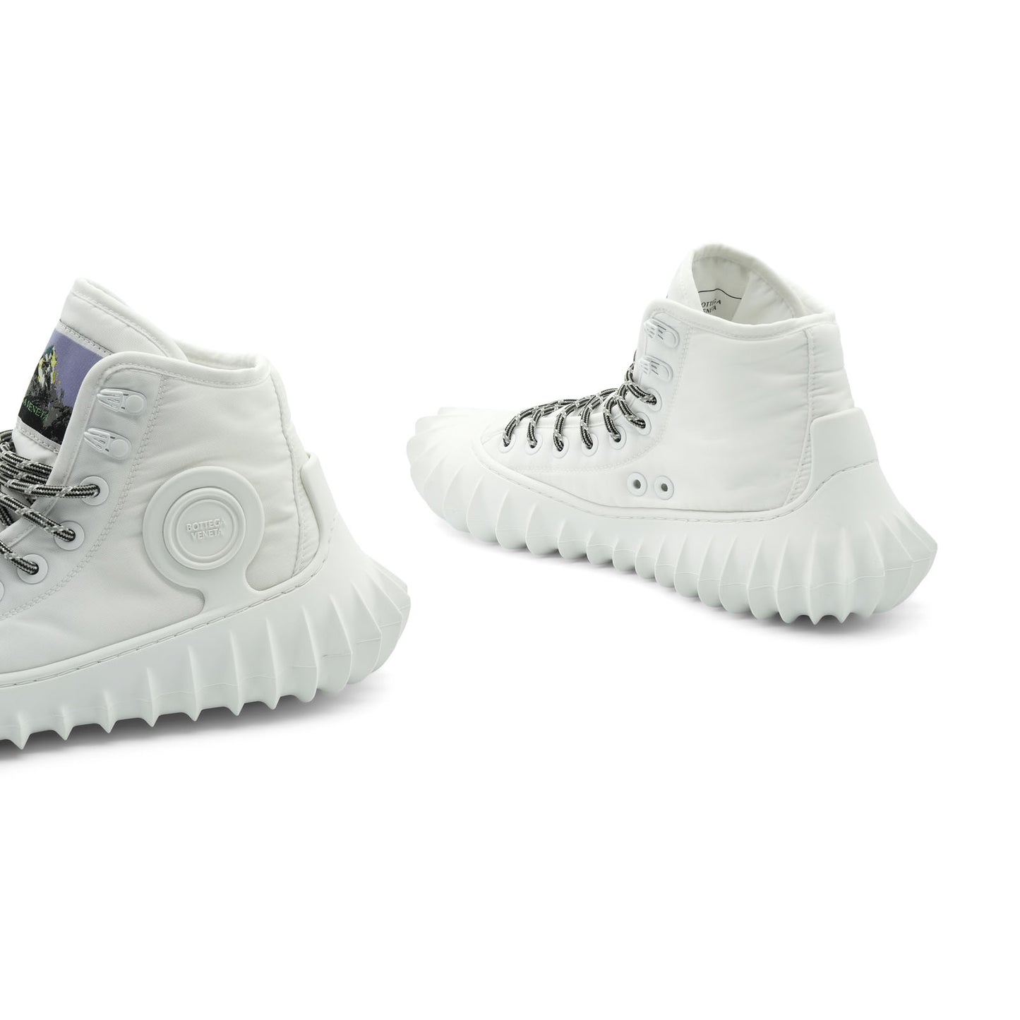 Bottega Veneta Denver Optic White High Top Sneakers (44)