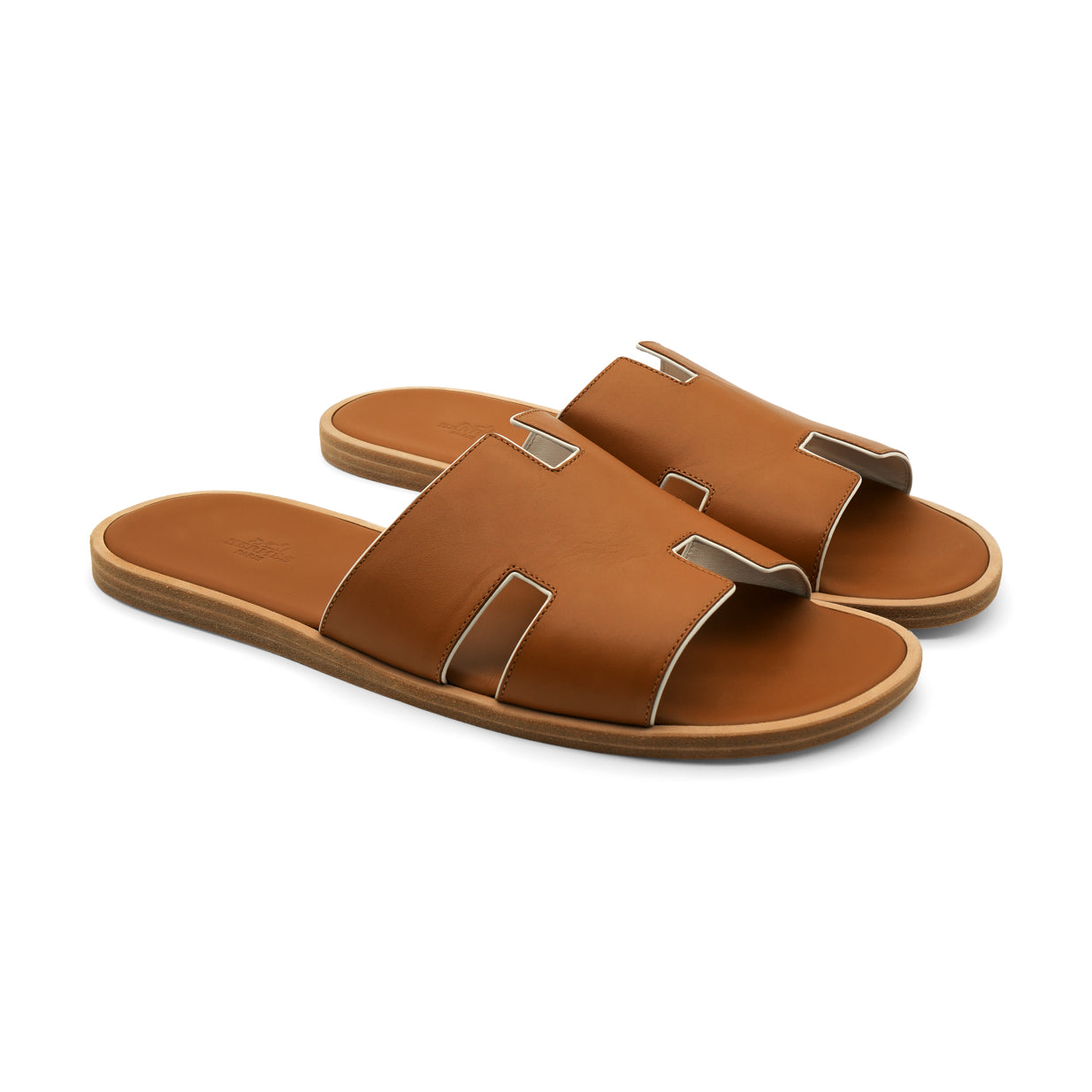 Hermès Izmir Sandal - Naturel/Blanc (45)