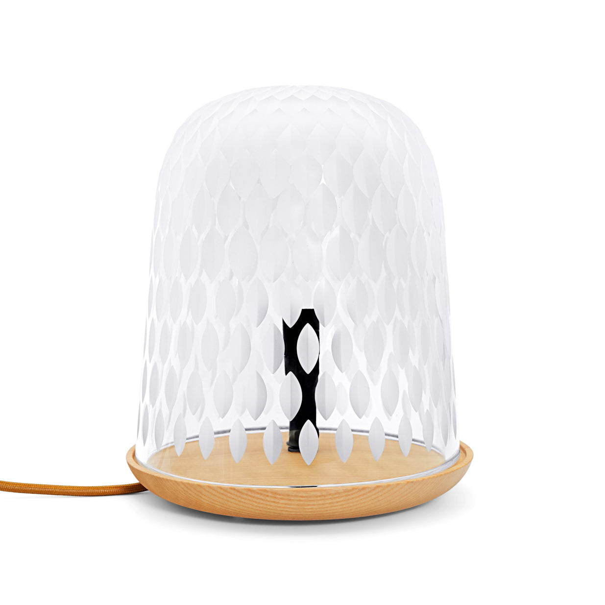 St. Louis Clear Wood Table Lamp Satin-Finished – Folia Line