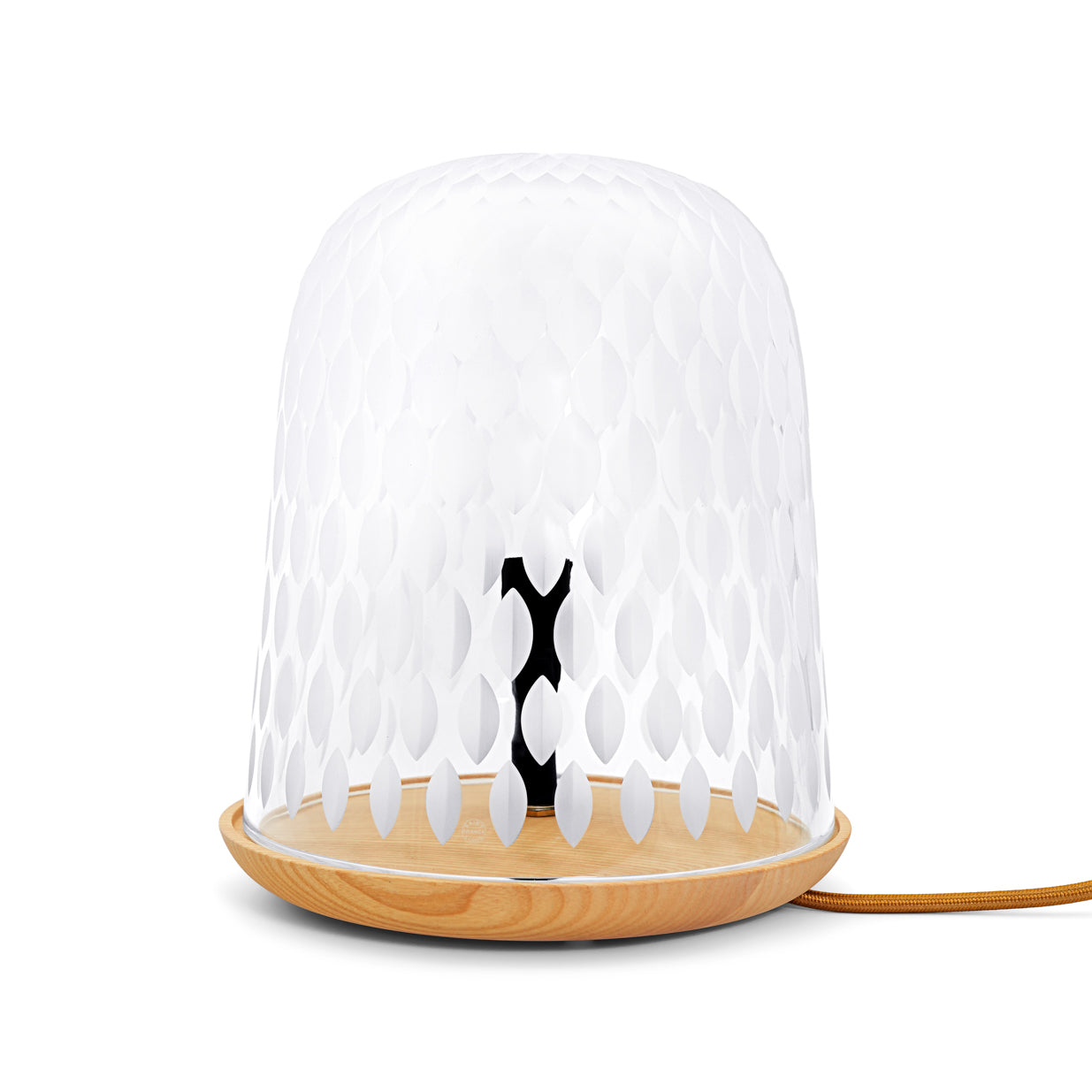 St. Louis Clear Wood Table Lamp Satin-Finished – Folia Line