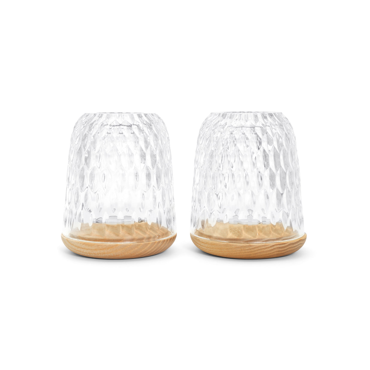 St. Louis Small Clear Wood Photophores Set – Folia Line