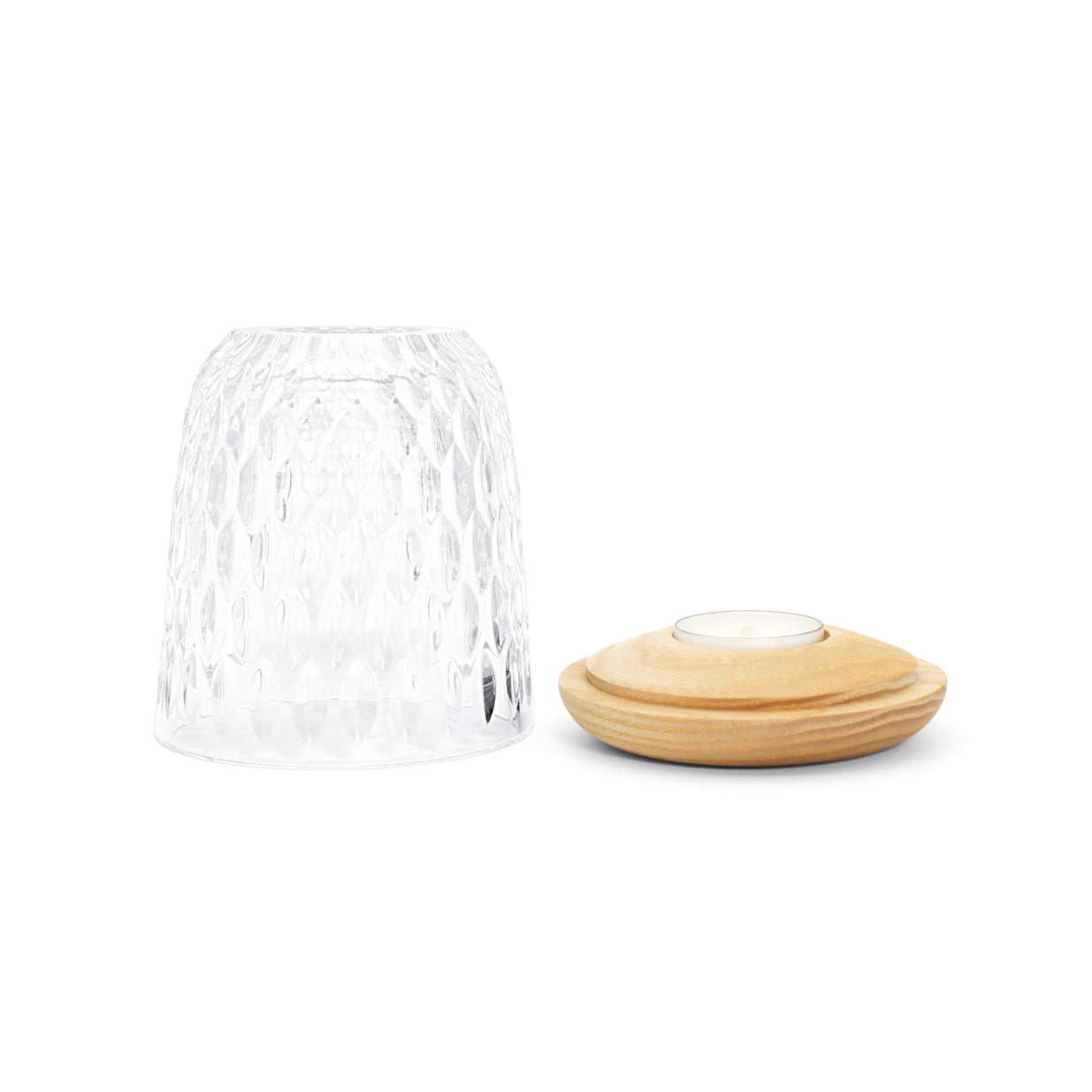 St. Louis Small Clear Wood Photophores Set – Folia Line