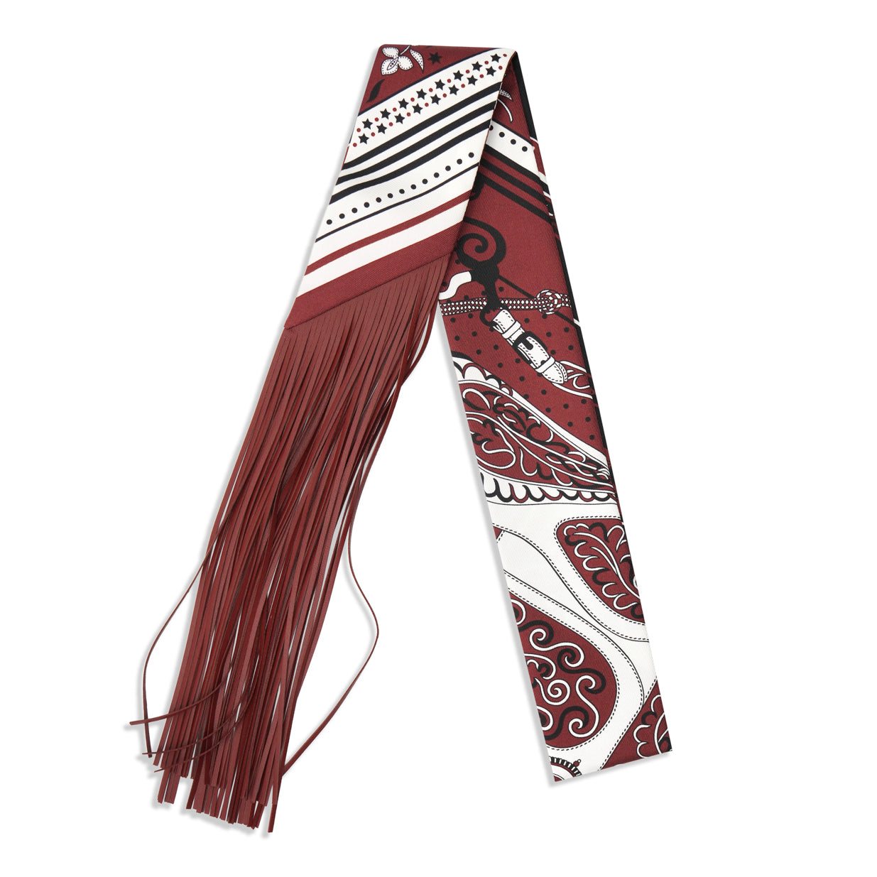 Hermès Festival Des Amazones Bandana Folk Twilly - Rouge H