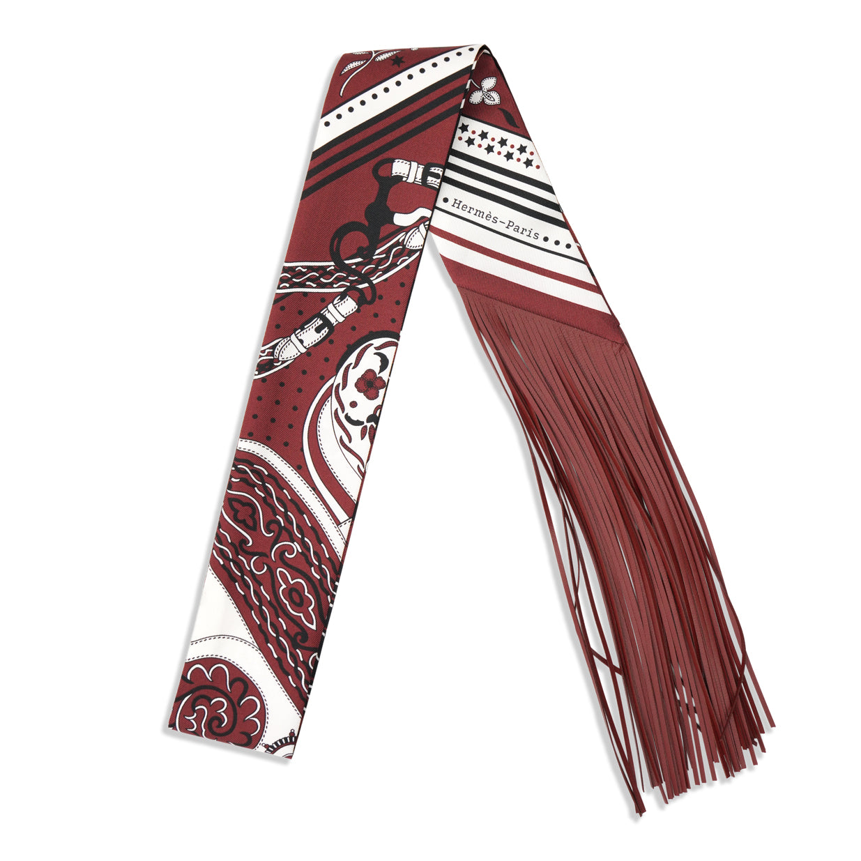 Hermès Festival Des Amazones Bandana Folk Twilly - Rouge H
