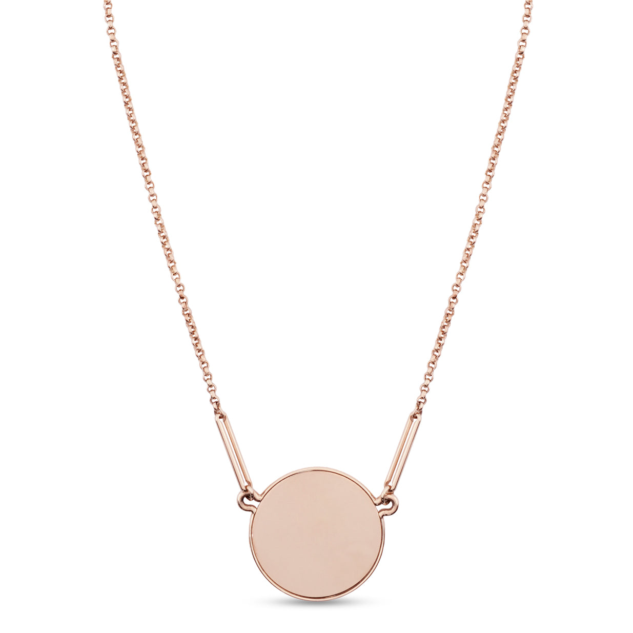 Hermès Ex-Libris Pendant - 18K Rose Gold (Very Large Model)