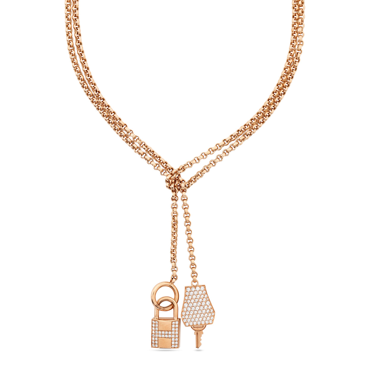 Hermès Kelly Clochette Long Necklace (Medium Model)