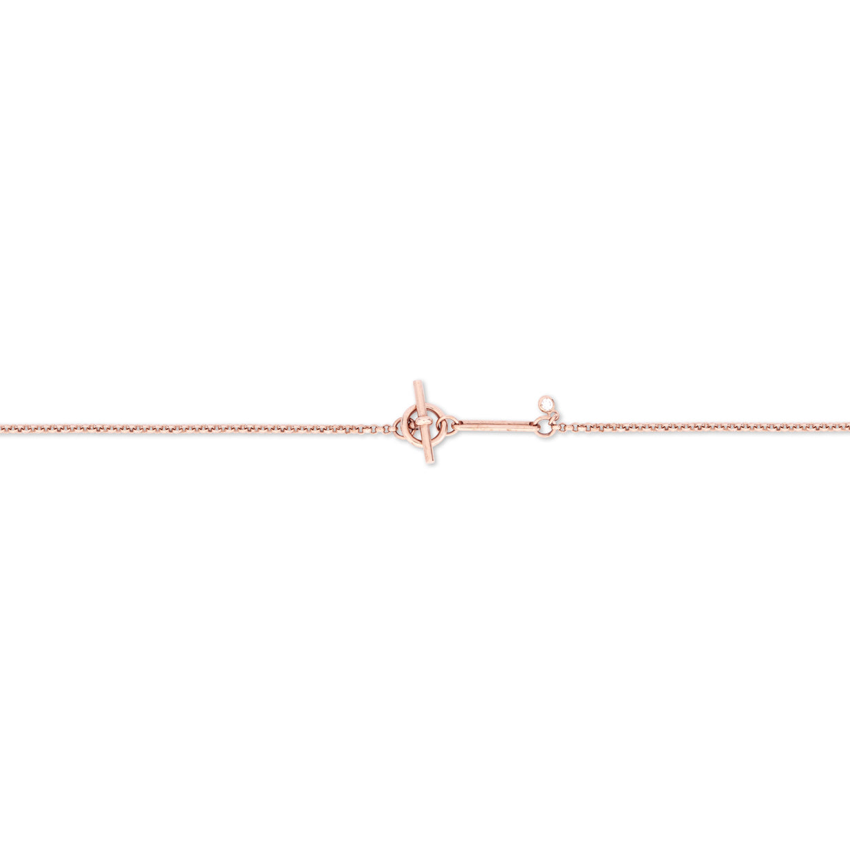 Hermès Ex-Libris Necklace - Rose Gold/Diamond (Medium Model)