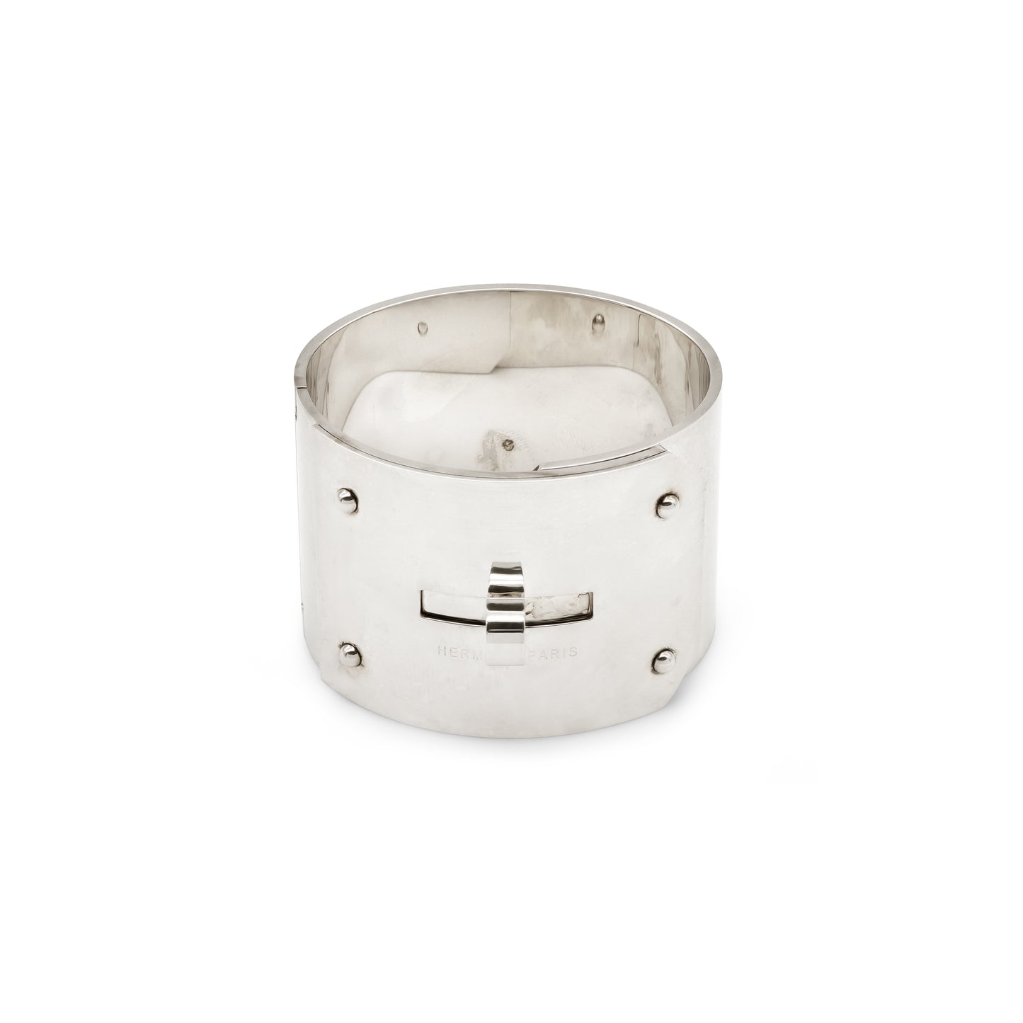 Hermès Kelly Silver Bracelet (Large Model)