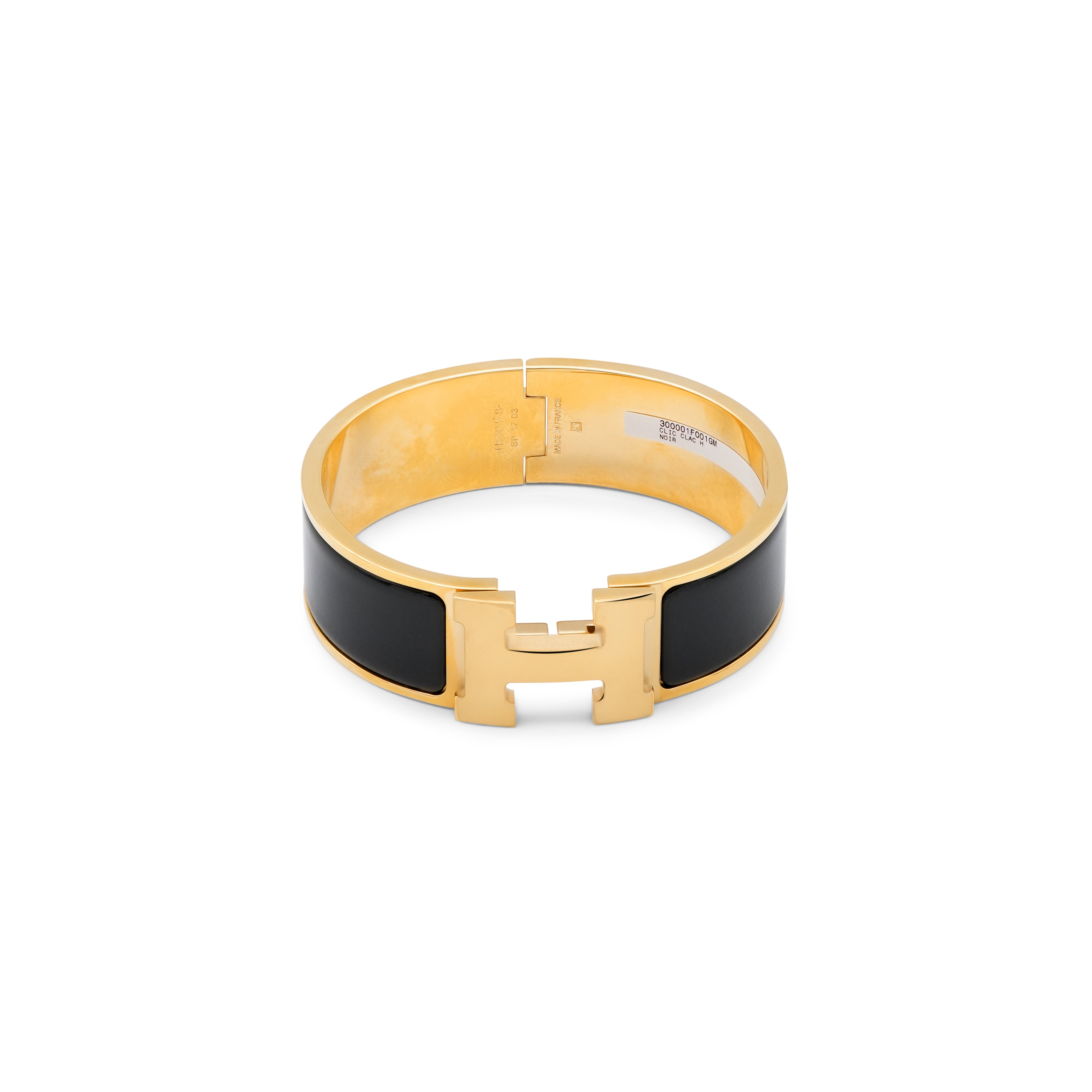 Hermès Clic Clac H Bracelet - Noir