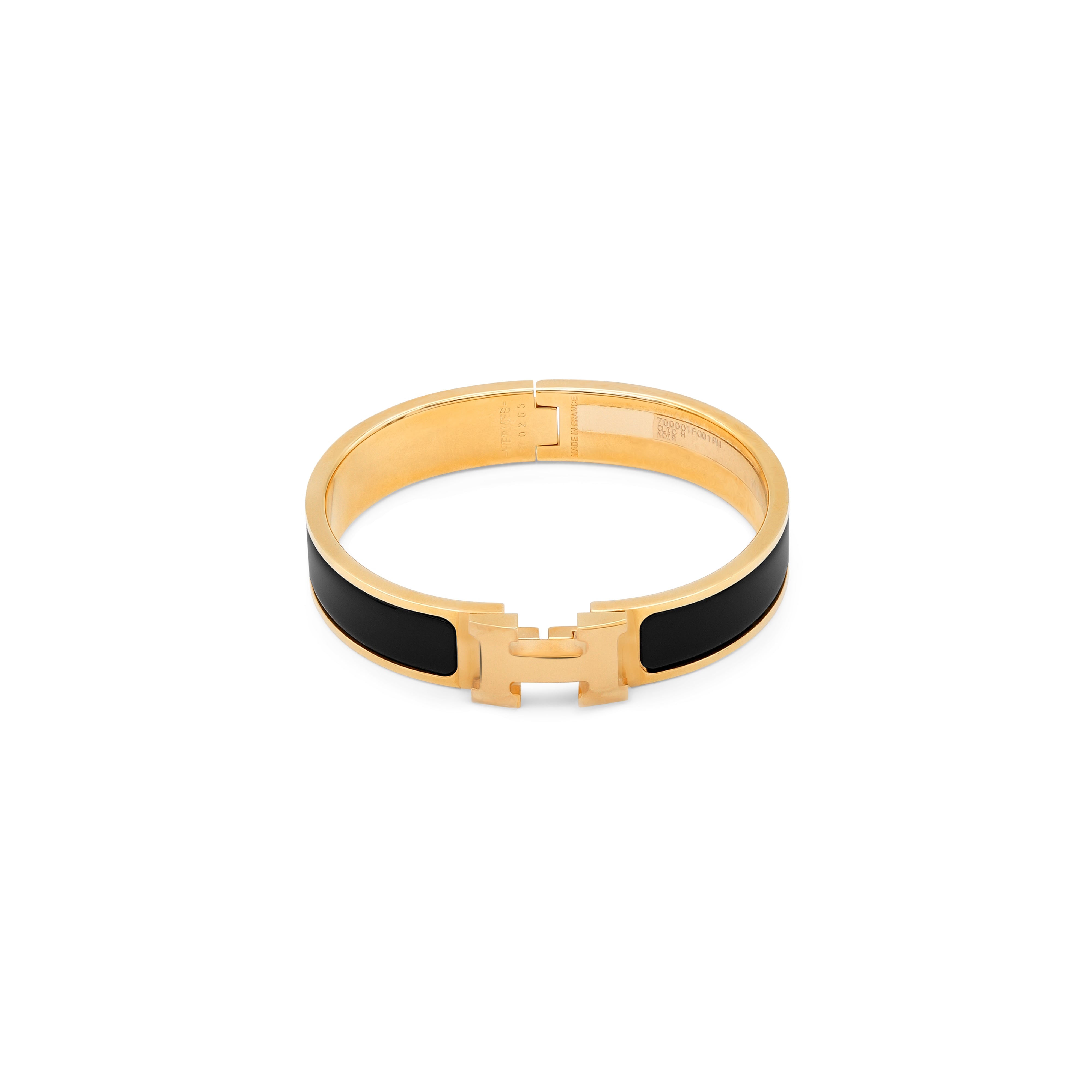 Hermès Clic H Bracelet - Noir