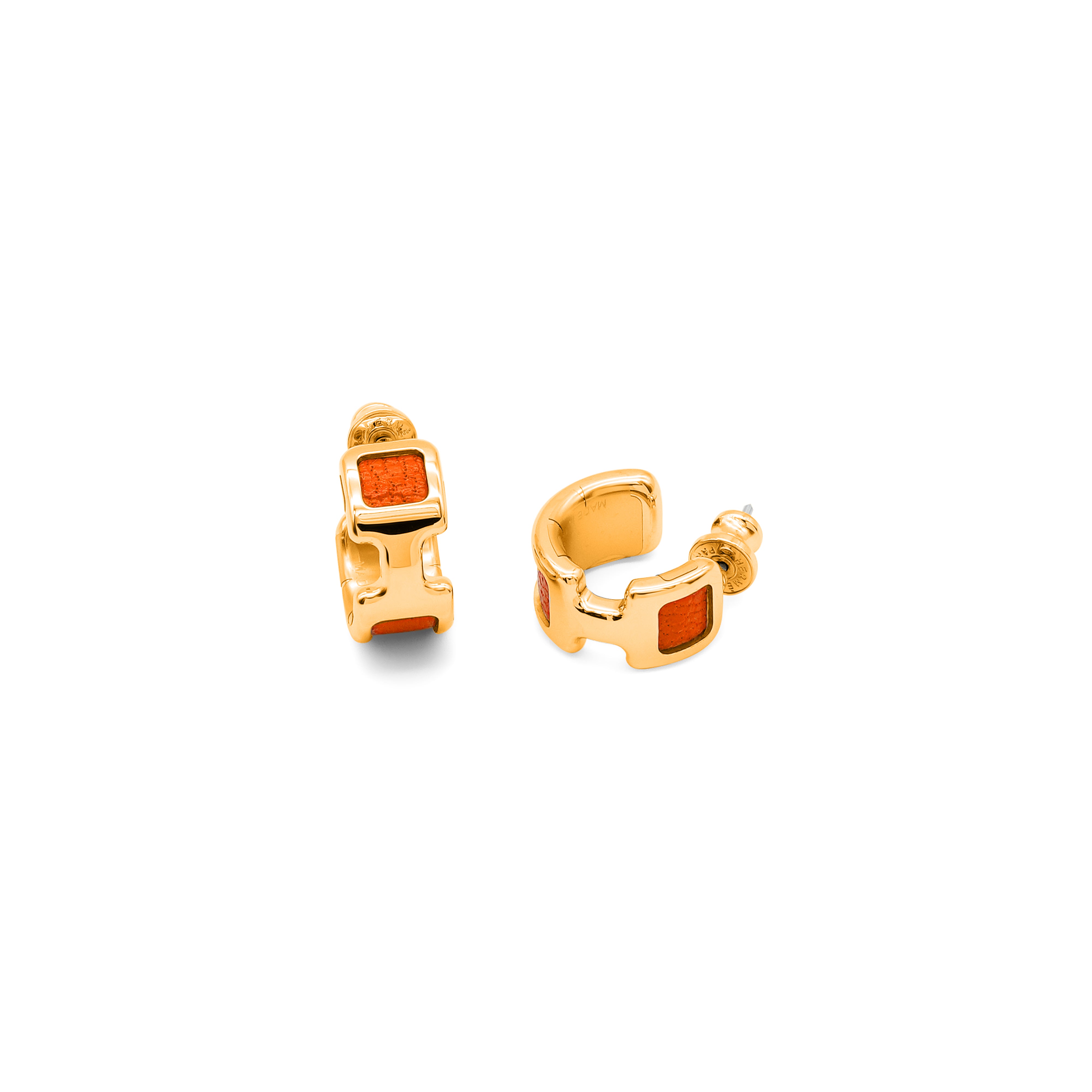 Hermès Olympe Earrings - Rouge de Cœur (Small Model)