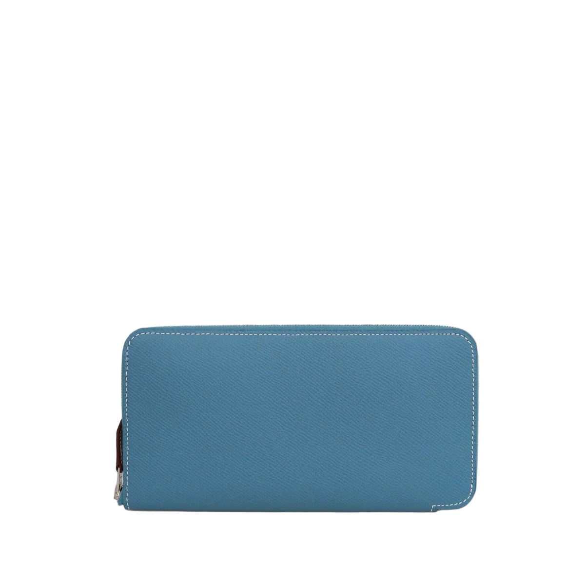 Hermès Silk'In Classique Long Wallet - Bleu Jean