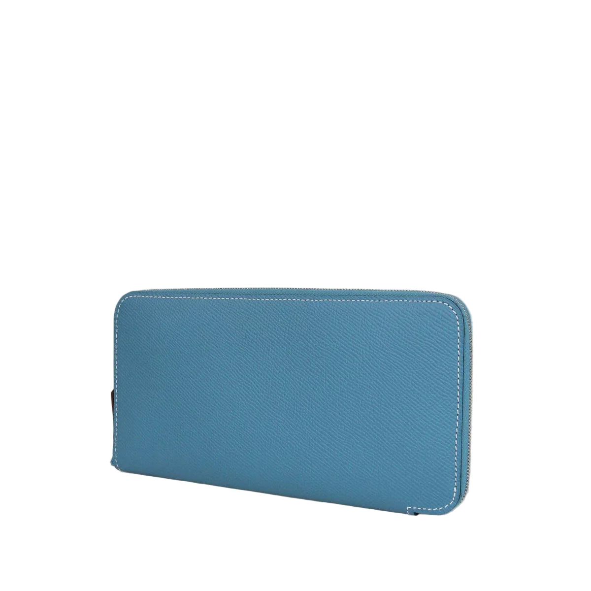 Hermès Silk'In Classique Long Wallet - Bleu Jean