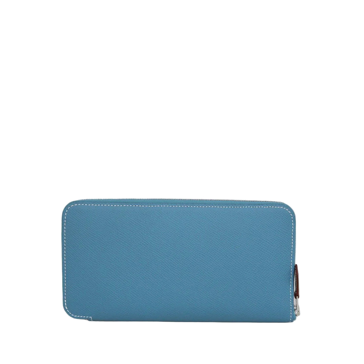 Hermès Silk'In Classique Long Wallet - Bleu Jean