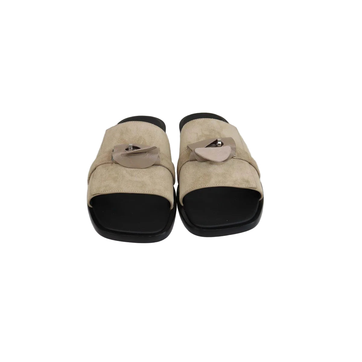 Hermès Gabriel Sandal - Suede/Beige (44.5)