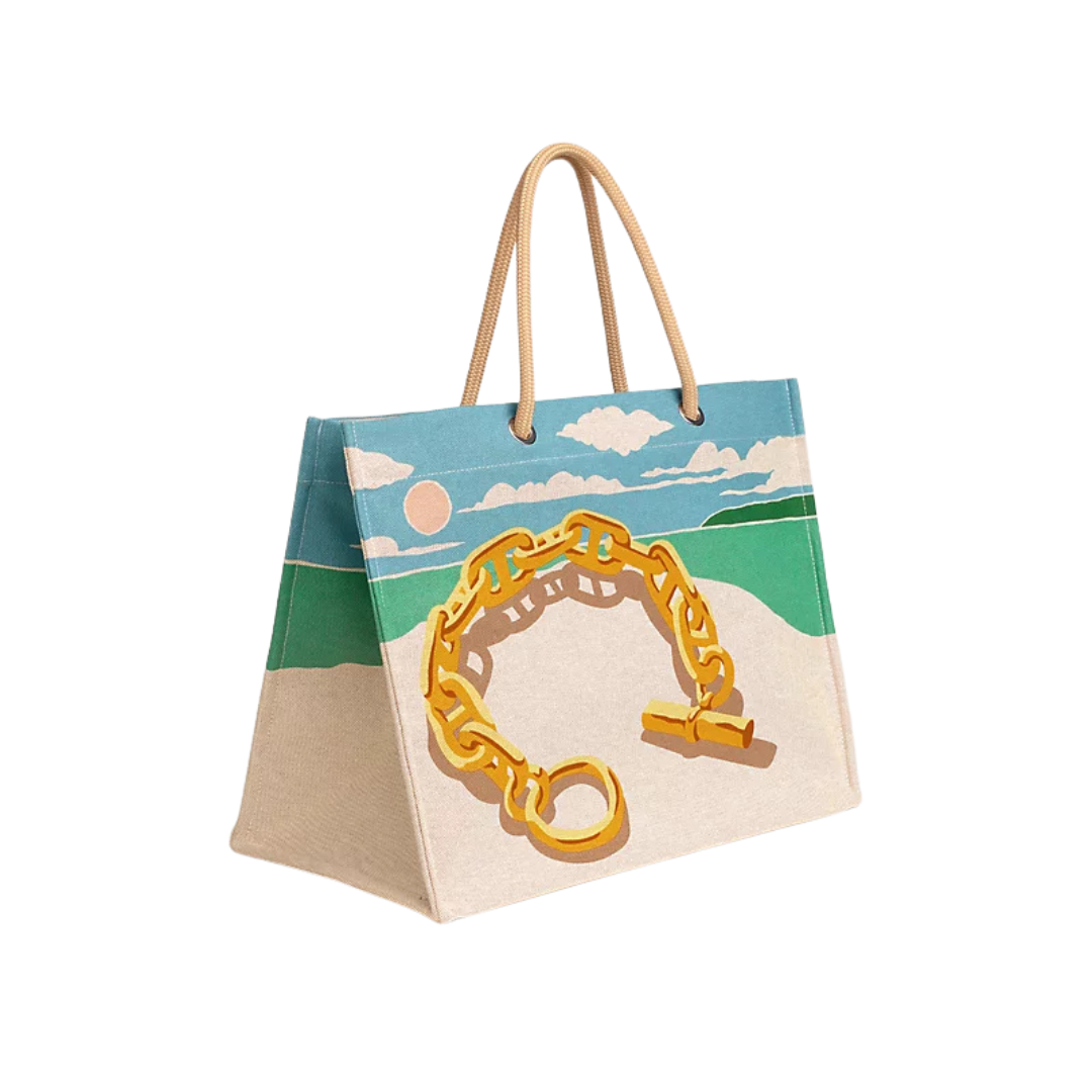 Hermès Escale a La Plage Beach Bag - Or