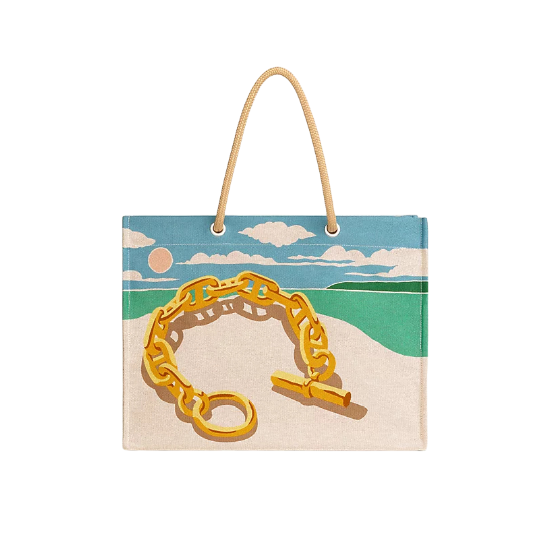 Hermès Escale a La Plage Beach Bag - Or