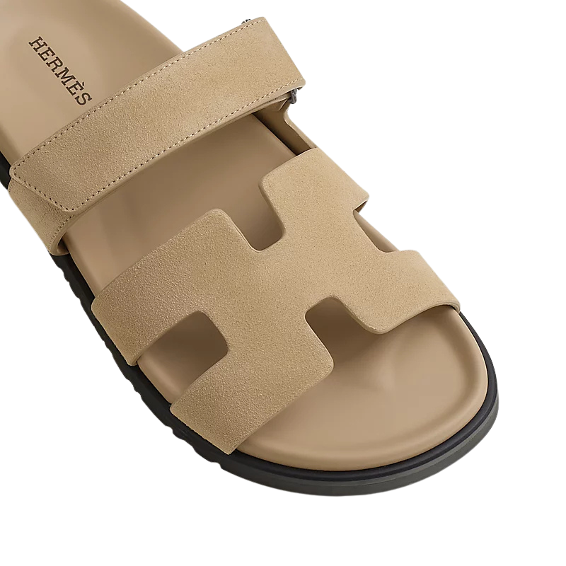 Hermès Chypre Sandal - Beige/Suede (43)