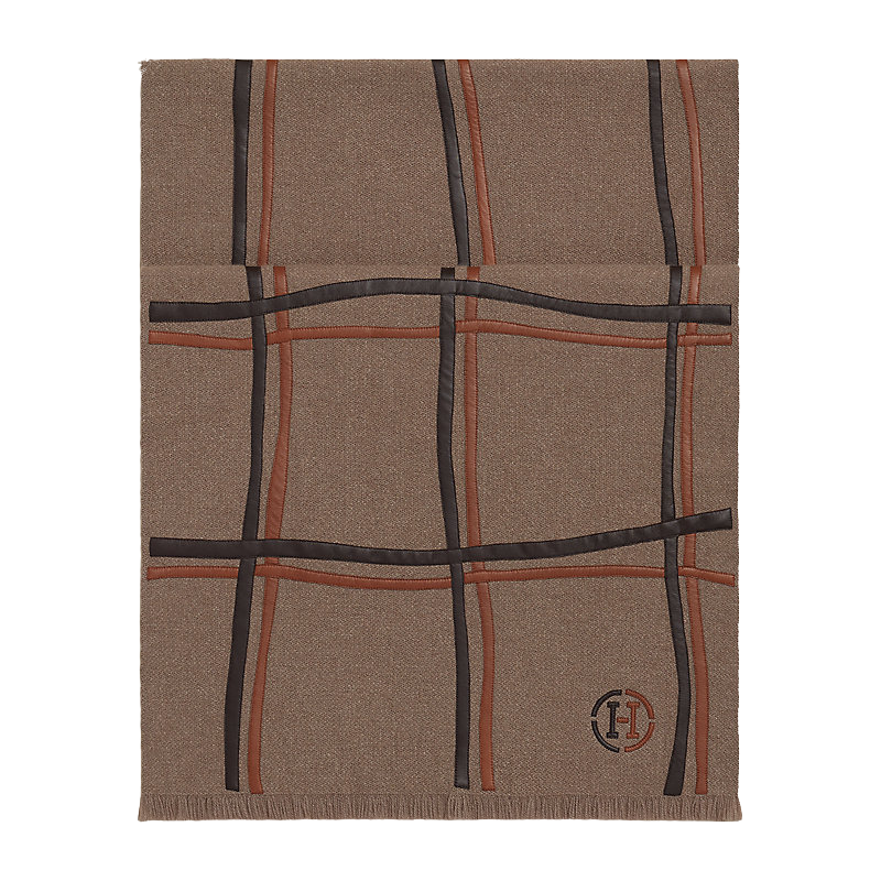 Hermès Carreaux Ondes Scarf - Ébène