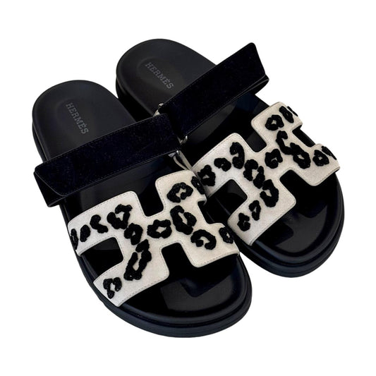 Chypre Sandal (Beige Esquisse, Noir Suede)