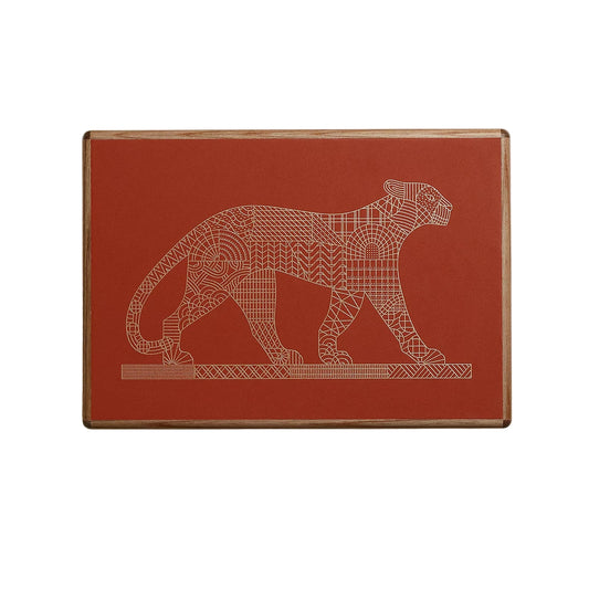 Hermès Amalthee Panthera Deco watch and jewelry box, large model