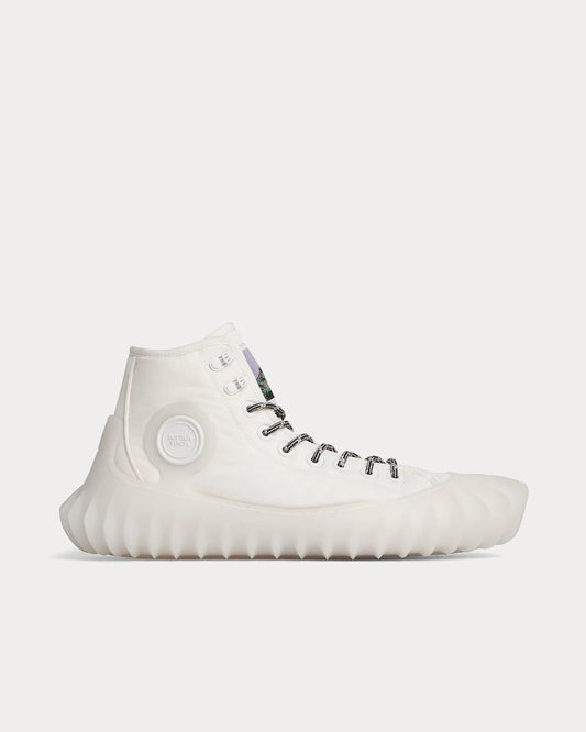 Bottega Veneta - Denver Optic White High Top Sneakers (44)