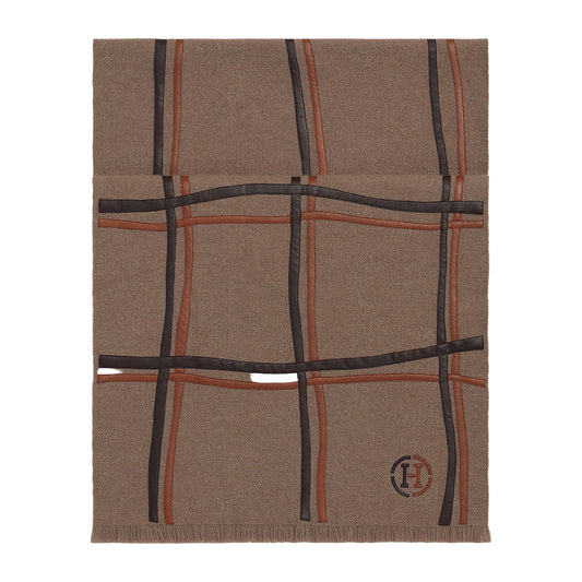Hermès Carreaux Ondes Scarf Ébène