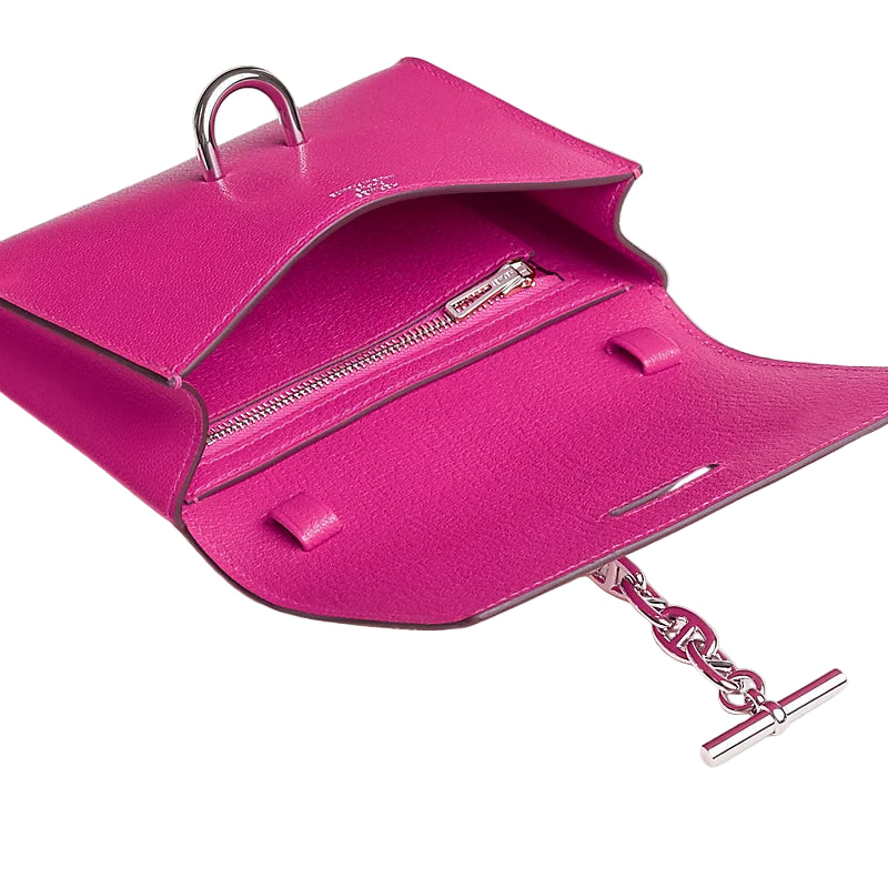 Hermès Chaîne d'Ancre To Go Wallet - Rose Shocking