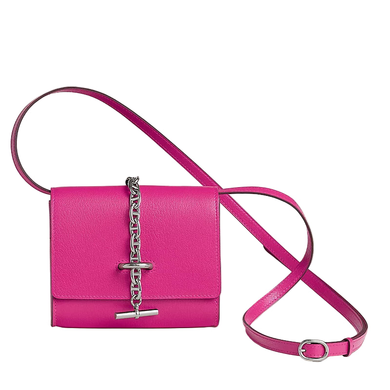 Hermès Chaîne d'Ancre To Go Wallet - Rose Shocking