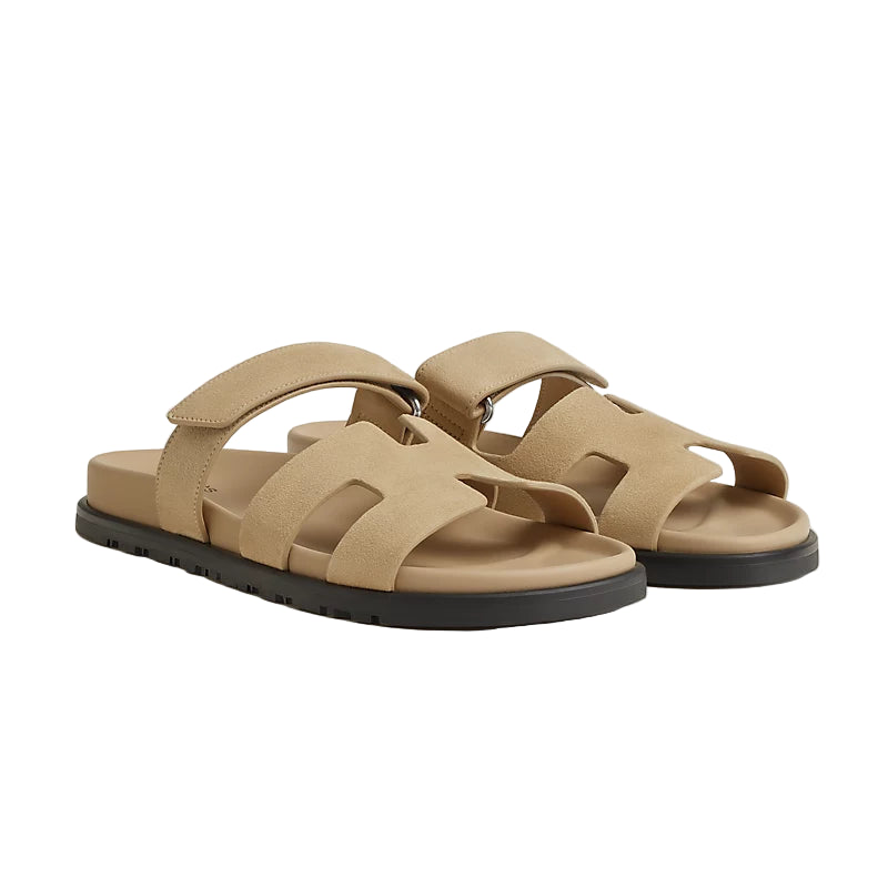 Hermès Chypre Sandal - Beige/Suede (43)