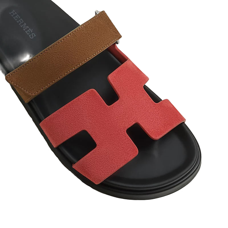 Hermès Chypre Sandal - Rouge Cinetique/Calfskin (39)