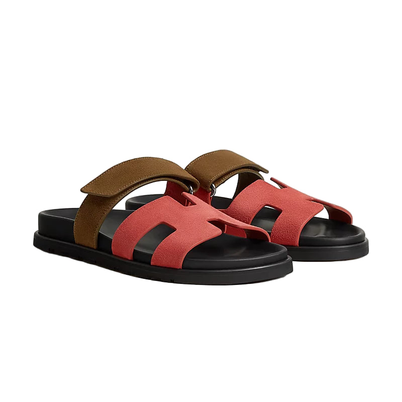 Hermès Chypre Sandal - Rouge Cinetique/Calfskin (39)