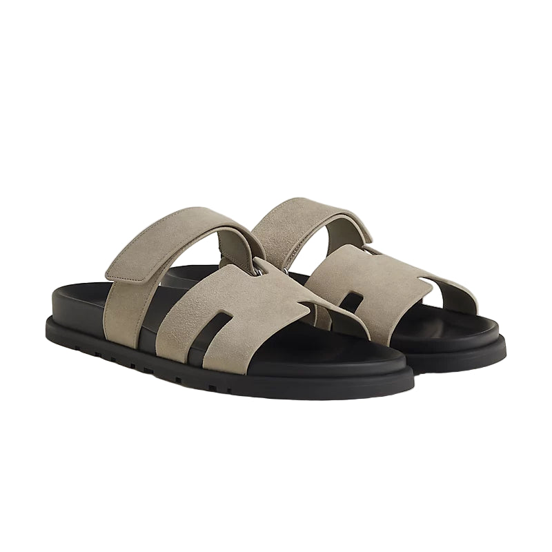 Hermès Chypre Sandal - Beige Esquisse/Suede (44.5)