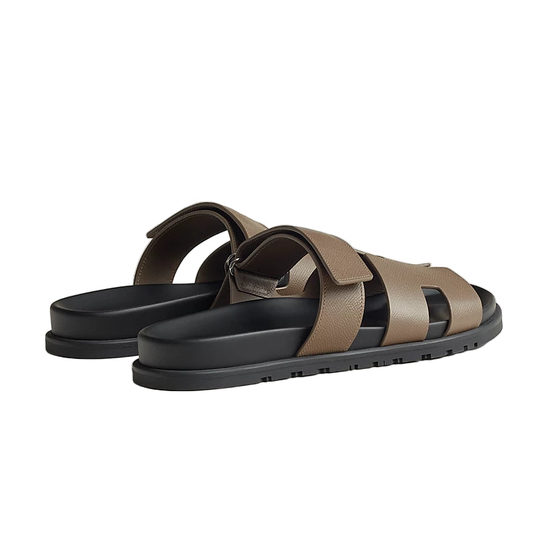 Hermès Chypre Sandal - Étoupe/Epsom Calfskin (45)