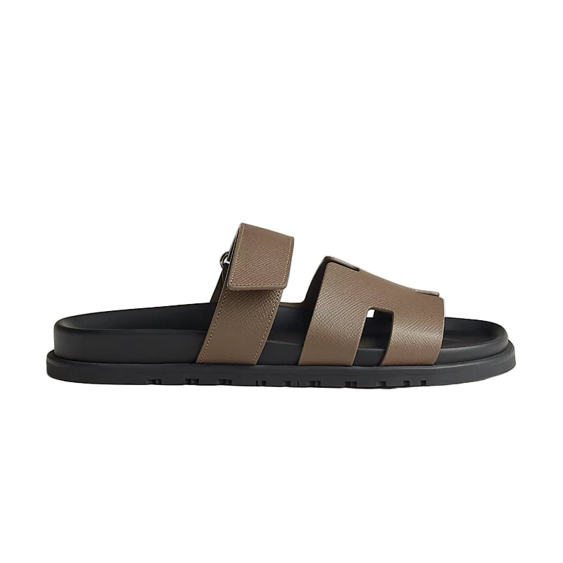 Hermès Chypre Sandal - Étoupe/Epsom Calfskin (45)