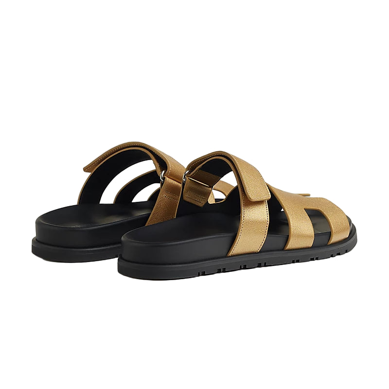 Hermès Chypre Sandal - Gold/Calfskin (44.5)