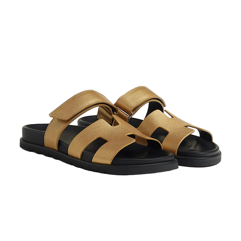 Hermès Chypre Sandal - Gold/Calfskin (44.5)