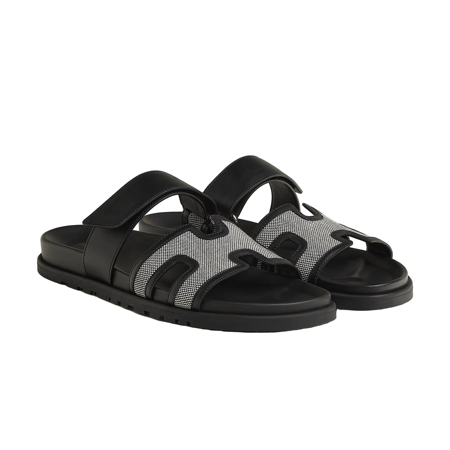 Hermès Chypre sandal Size : 45 (Prunoir / Noir)